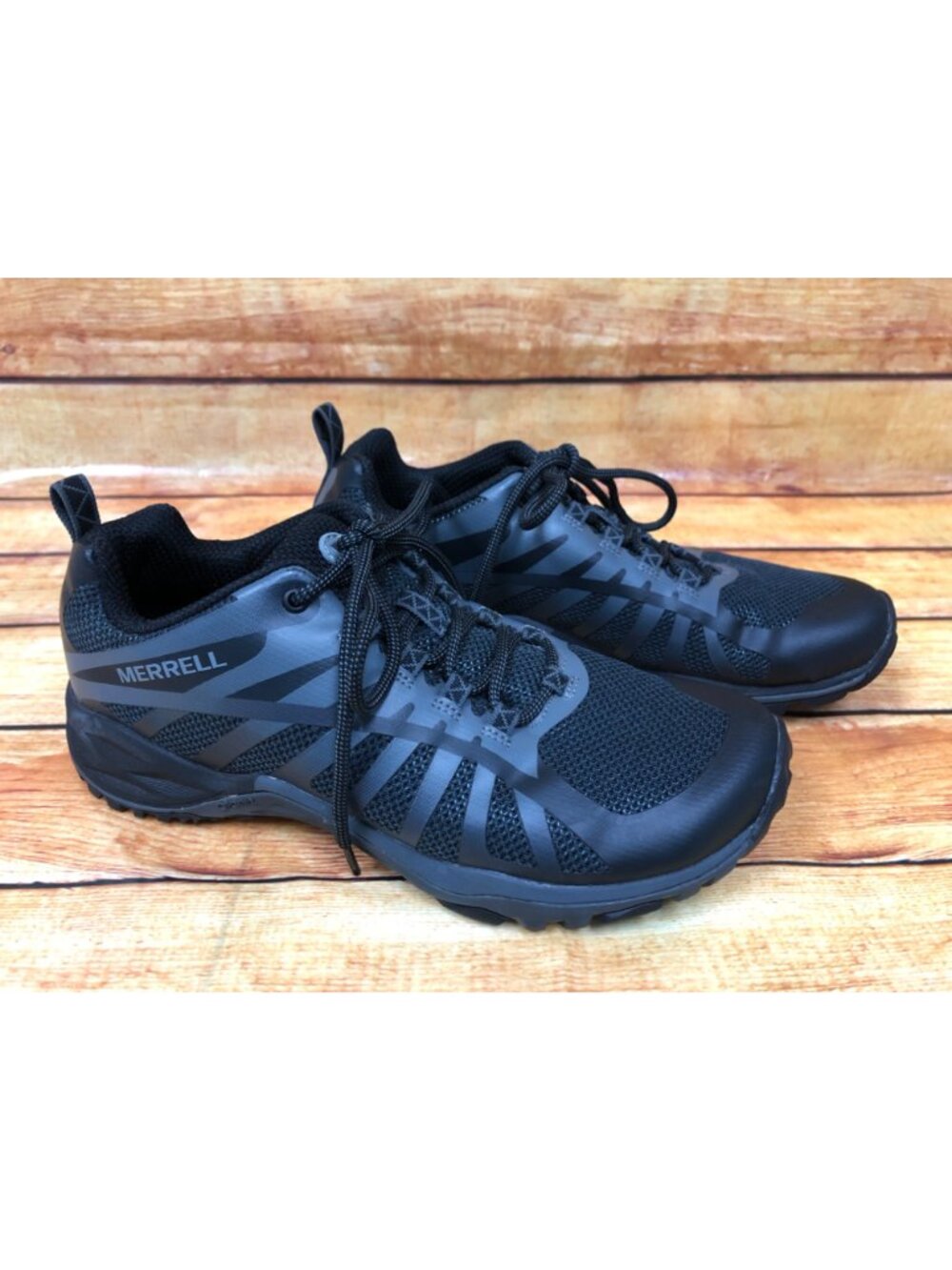 Merrell Womens 7 / 37.5 Siren Edge Q2 Black Gray Sneaker Shoes J84700 - Picture 3 of 10